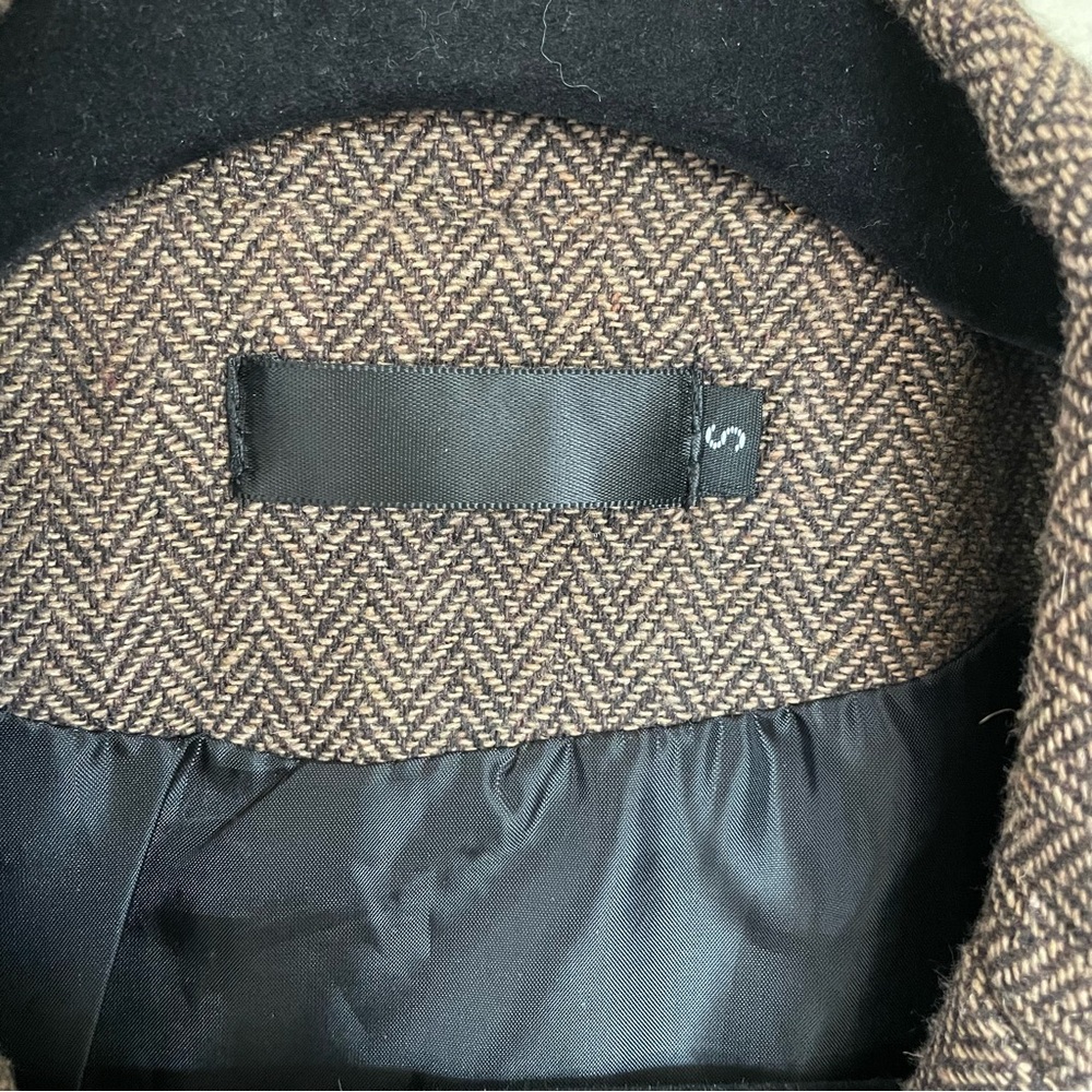 Brown Herringbone Women’s Vest S - Classic Tailored Style Academia Menswear - Picture 2 of 8